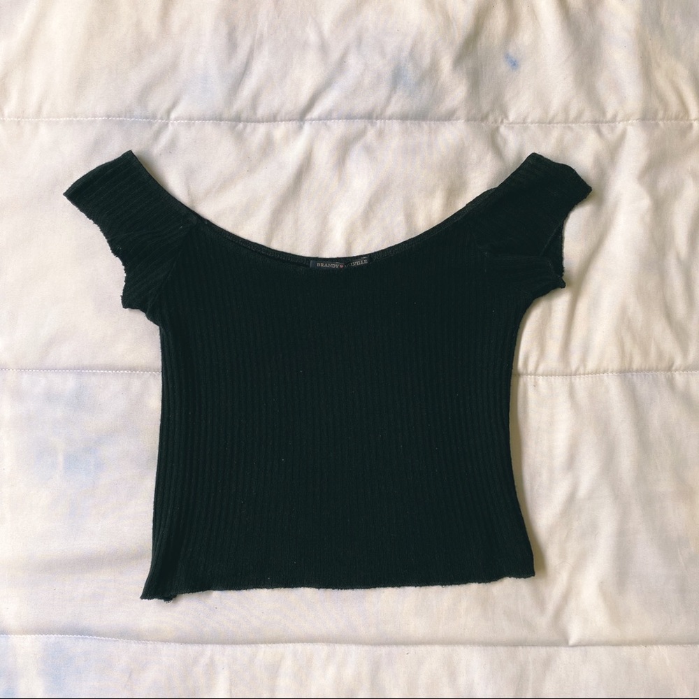 ⚡️ BRANDY OFF THE SHOULDER CROP TOP ⚡️